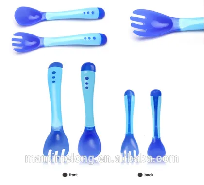 plastic baby spoon baby training spoon baby bottle spoon