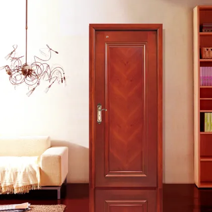 teak wood natural veneer bedroom door