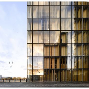 110 × 65 пользовательская полувидимая каркасная занавесная стена