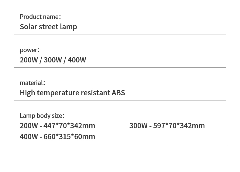 Luzes de rua solares ao ar livre