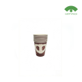 Uso de bebidas Taza de papel con mango de té y café de 8 oz