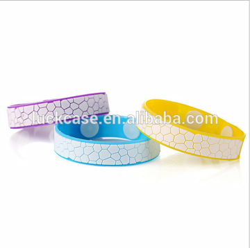 Manufacture outlets citronella mosquito repellent silicone bracelet/innovative nets design silicone wristbands bangles