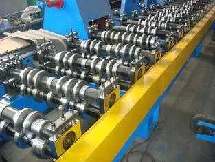 Roof Panel Roll Tile Forming Machine with Pull Broach / PLC