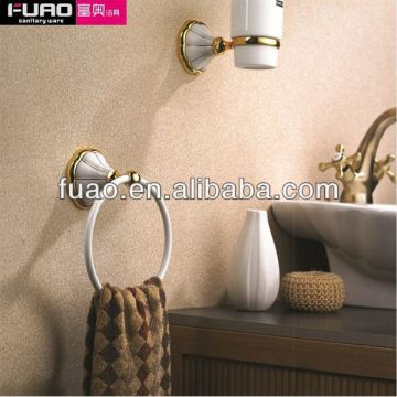 FUAO Brass bathroom hardware accessories Set unique towel ring FA-66300