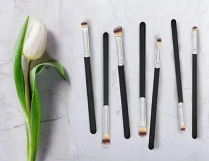 Eye Makeup Brushes Real Wood Handle for Eyeshadow