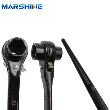 Double Ended Socket Ratcheting Scaffold Wrench