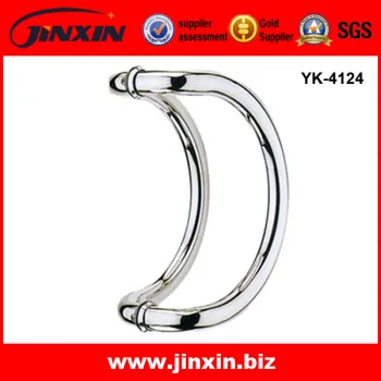 Stainless Steel For Glass Double C Shape Door Handle YK-4124