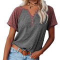 Womens Casual Summer Tops vneck Tees