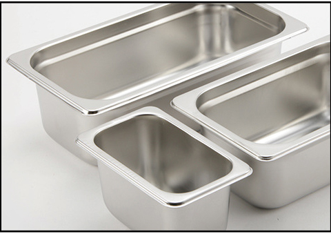 Stainless steel gastronorm containers for hotel restaurant