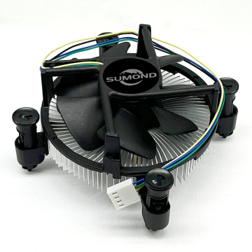 Kupferkernlüfterkühler für die 12. Generation, 1700 Pins, 9 cm Mute PWM CPU -Lüfter