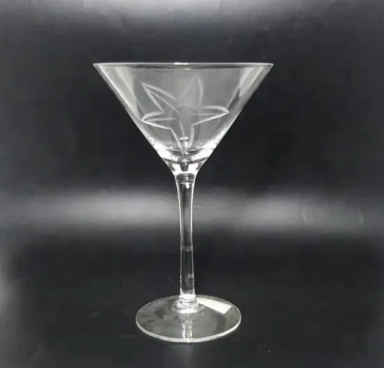 custom crystal clear stem cocktails martini glass