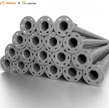 3M Q235 Zinc-Coated Customizable Lighting Poles - Various Heights