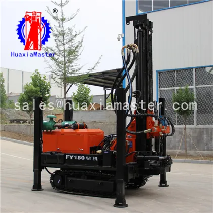 FY260 caterpillar pneumatic water well drilling rig/civil rock well drilling machinery equipment