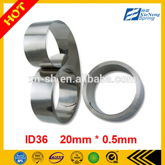 ID36 stainless steel spring constant coil spring flat spring