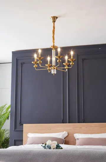 American Style Elegant Indoor Lighting Iron Chandelier