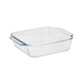 1,5 Lware de cuisson en verre rectangle avec couvercle