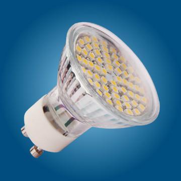 3W 60pcs SMD3528 LED  GU10 spot light Bulb with CE