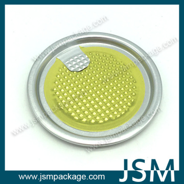 aluminum foil easy open lid for paper cans