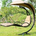 Outdoor Hanging Curved Steel Chaise Lounge