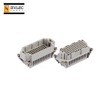 Male female crimp terminal heavy duty connector