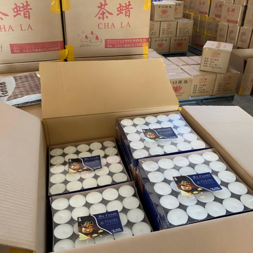 Export Quality 4hrs Tealight Candle Custom Packaging Service