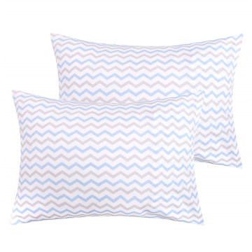 Organic Cotton Toddler Wave Pattern Jersey Pillowcases