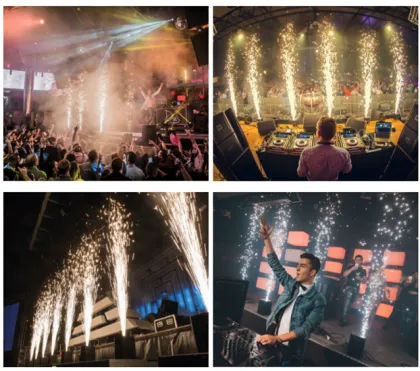 Factory Price DMX512 Remote Control Stage Effect Cold Spark Fountain Spark Machine