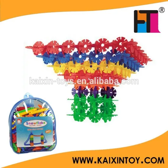 440 PCS assembling educational plastic building block snowflake block toy