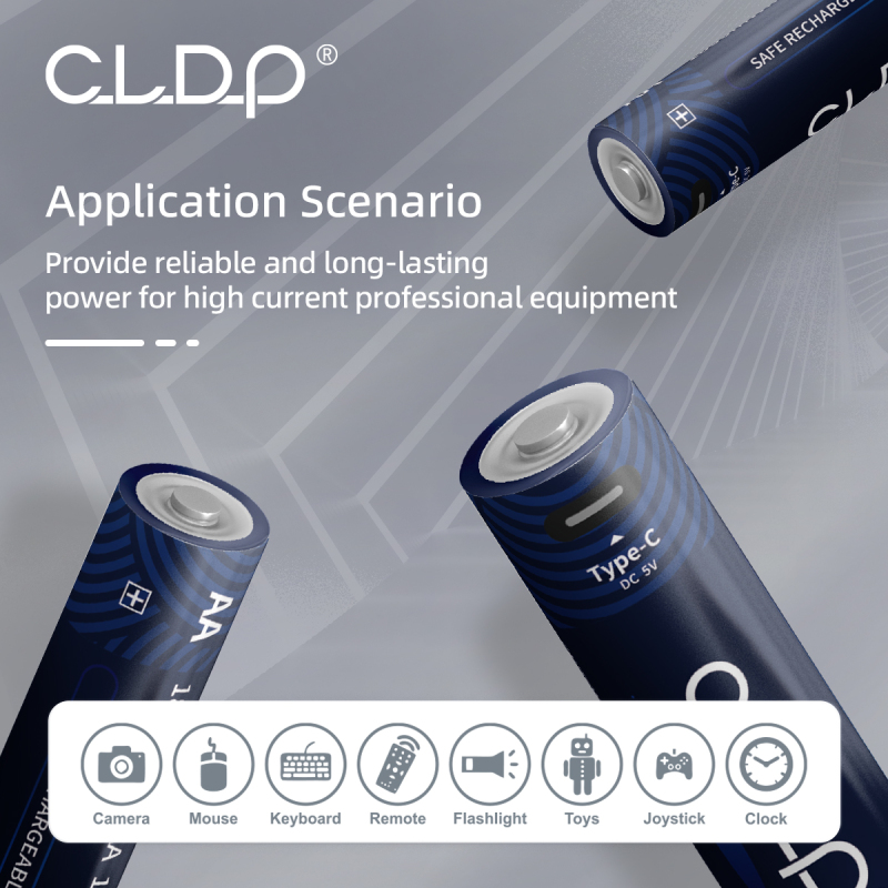 4pack CLDP 1.6V 1800mWh Ni-Zn USB AA rechargeable battery