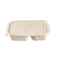 Disposable 950ml Corn Starch Multi-Cell Container with Lid