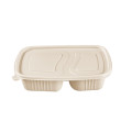 Biodegradable Corn Starch Multi-Cell Container with Lid