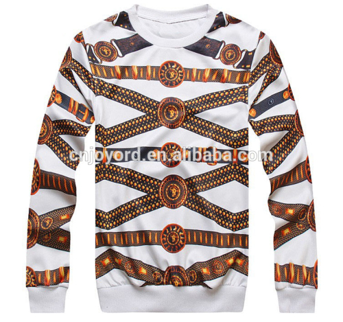 Custom man crew neck sublimated sweatshirt