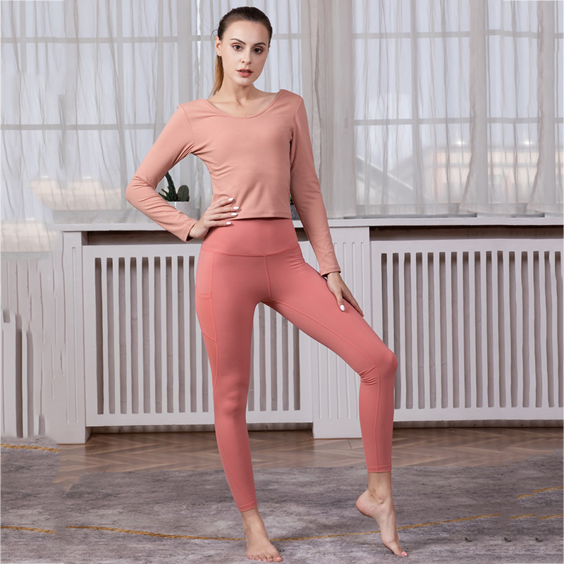 Fitness Yoga Sets Long Sleeve Fitness Women Sportswear