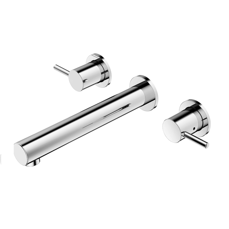 Double lever basin mixer for concealed installation seawave series