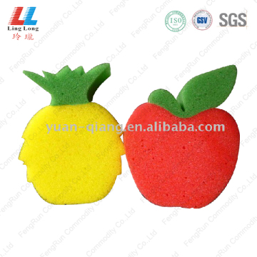 Fruit shape smooth bath sponge