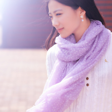 100% Merino Wool Flocking Scarf (12-BR010702-1.4)
