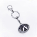 Tuỳ chỉnh làm vòng chìa khóa kim loại quan trọng hình Keychain Rhinestone