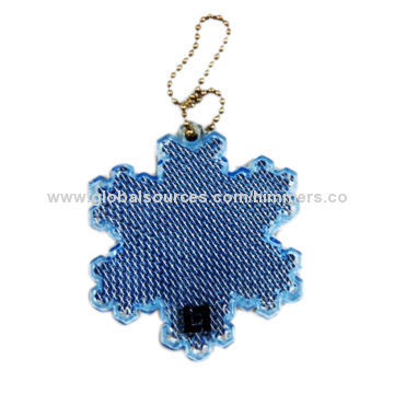 Soft Promotional Reflective Plastic Keychain, Various Designs, Painted