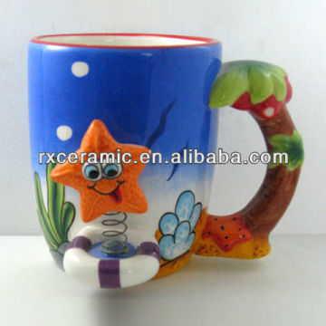 Creative Ceramic Sea Animal Shaking Mug-Starfish