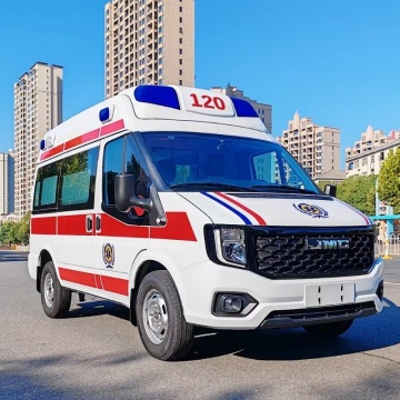 Jiangling Fushun diesel left steering wheel ambulance