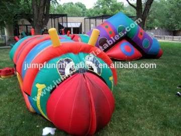 2015 Giant inflatable obstacle tunnel for adults and kids,Commercial obstacle courser bounce house