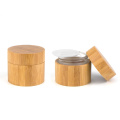 30g 50g Full Bamboo Cream Jar vidro cosmético