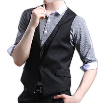 Men's V-shaped Lapel Waistcoat