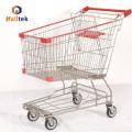 Bovenste mandframe omslag Aziatische supermarkt winkelen trolley