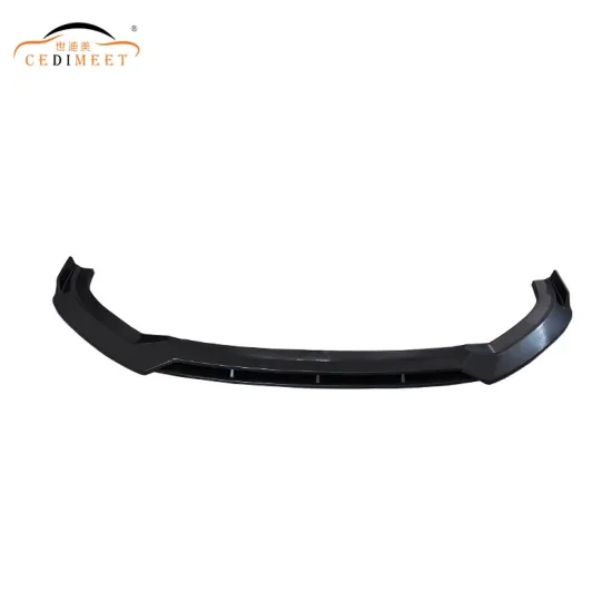 Matte Black Plastic Front Lip Splitter for Car Exterior Body Kit
