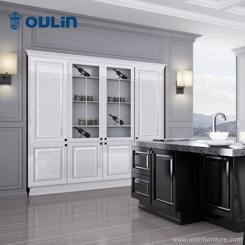 Modern design high gloss lacquer Kitchen Cabinet