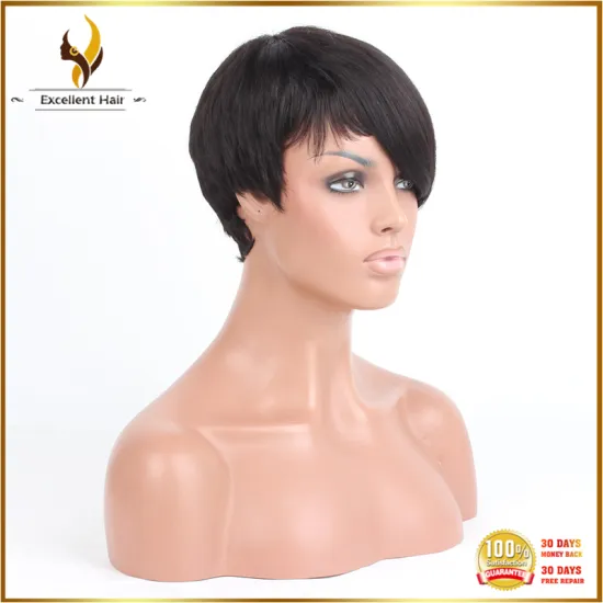 Cheap price $20/piece 4 Inch machine made 7A grade human hair lace wig