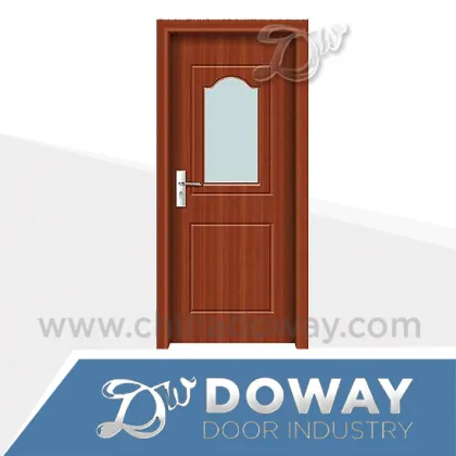 PVC Door With Glass Insert