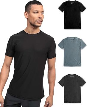 Crew Neck T -Shirt 3 -Pack für Männer - Pre Shrunk Soft Prected Premium Classic T -Shirt
