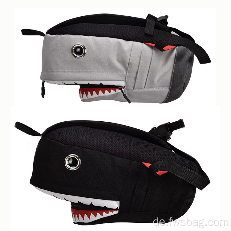 SM zwei Größe Erwachsener Kinder Rucksack 3D Anime Shark Kids School Tasche für Jungen